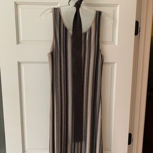 Nic + Zoe sleeveless sweater dress with fringed bottom, size M